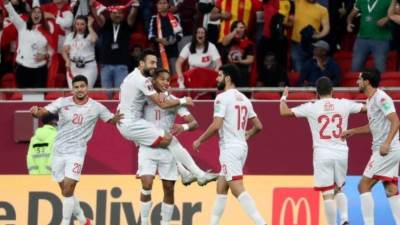 منتخب تونس يتقدم بهدف نظيف على عمان بمباراة كأس العرب