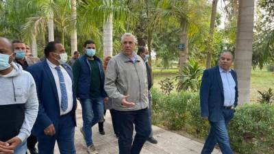 وزير الزراعة يتفقد الحديقة النباتية في أسوان ويوجه بتطويرها والاهتمام بمنظومة التجميل