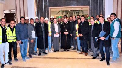 تمهيداً للانتقال للعاصمة الإدارية الجديدة..وزيرة التجارة والصناعة تتفقد مقر الوزارة بالحي الحكومي