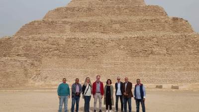 منطقة آثار سقارة تستقبل سفير السويد والوفد المرافق له 