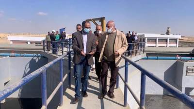 مسئولو "الإسكان" يتفقدون مشروعات مياه الشرب والصرف الصحي بمدينة بنى سويف الجديدة