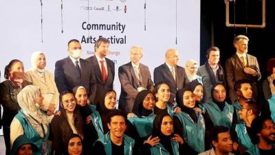 وزارة الشباب تختتم مهرجان الفنون المجتمعية "نواة" للتوعية بقضايا السكان