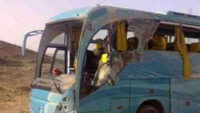 تصادم أتوبيسين على طريق أبو سمبل وإصابة اكثر من ٤٠ شخص