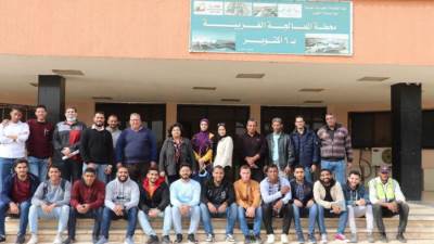 طلاب شعبة الهندسة بالمعهد التكنولوجى يزورون محطة المعالجة الغربية بمدينة 6 أكتوبر