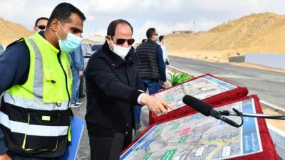 الرئيس السيسي يتفقد مشروعات تطوير القاهرة الكبرى 