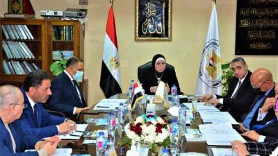 جامع تترأس الاجتماع الأول لمجلس إدارة الهيئة العامة لتنفيذ المشروعات الصناعية والتعدينية