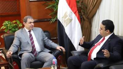 "سعفان" و"العابد" يطلقان منظومة الربط الالكتروني  بين مصر وليبيا