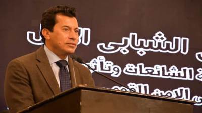 اختتام الملتقي الاول لمواجهة الشائعات بحضور وزير الشباب والرياضة