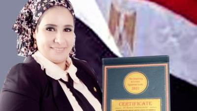 أميرة الحوفي تحصد جائزة المرأة المصرية المبدعة 2021