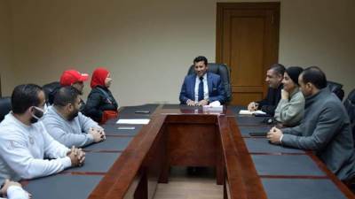 وزير الشباب والرياضة يلتقي لاعبي منتخب مصر الباراليمبى لرفع الأثقال