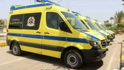  الصحة: الدفع بـ13 سيارة إسعاف لنقل مصابي حادث مدينة الطور