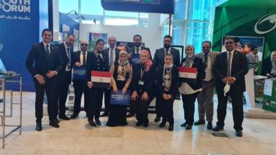 جناح افتراضي واخر تفاعلي بثلاث لغات للمصرف المتحد بمنتدي شباب العالم 2022