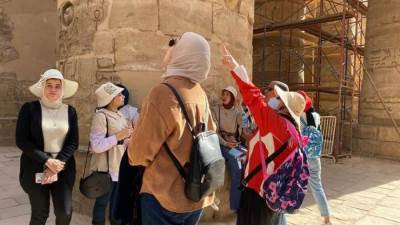 بالصور: جانب من فعاليات فوج قطار الشباب إلى الأقصر وأسوان