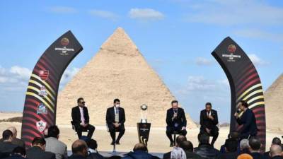 وزير الرياضة يشهد حفل قرعة كأس العالم لأندية كرة السلة