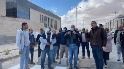 مسئولو " الإسكان " يتفقدون مشروعات العاصمة الإدارية الجديدة