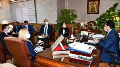 "صبحي" يلتقي عدد من المشاركين بمنتدى شباب العالم ويوجه بالاستفادة من قدراتهم