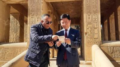 وزير السياحة يستقبل رئيس هيئة التراث الثقافي بكوريا لمناقشة أوجه التعاون المشترك