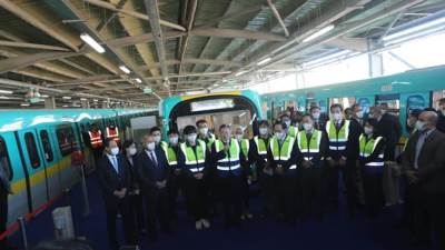 رئيس كوريا الجنوبية في زيارة تاريخية للخط الثالث لمترو الأنفاق