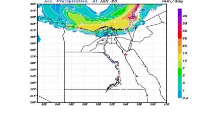 وزارة الري توضح توقعات حالة الأمطار على محافظات مصر