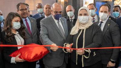 القباج تفتتح فرع طيبة لبنك ناصر الاجتماعي بمحافظة الأقصر