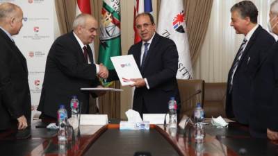 بروتوكول تعاون بين الجامعة البريطانية في مصر وهيئة قضايا الدولة 