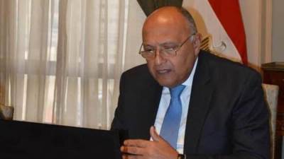 وزير الخارجية يشارك في المنتدى المصري الأمريكي الافتراضي حول تغير المُناخ