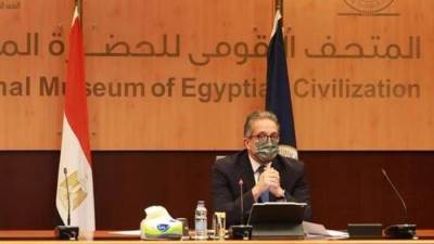 وزير السياحة يترأس أولى جلسات اجتماع مجلس إدارة المتحف القومي للحضارة المصرية