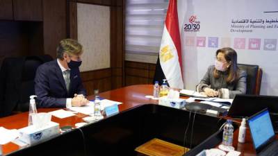 وزيرة التخطيط تلتقي الممثل المقيم لبرنامج الأمم المتحدة الإنمائي