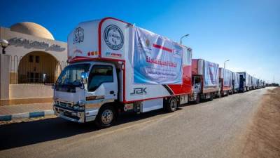 الصحة: توفير 36 طن مواد غذائية و7ألاف بطانية و6 ألاف قطعة ملابس