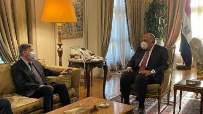 وزير الخارجية يستقبل المبعوث الأمريكي الخاص للقرن الإفريقي