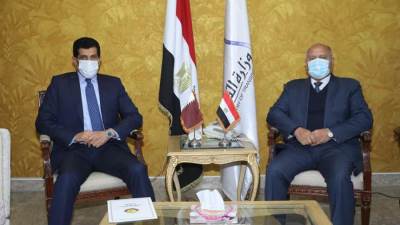  وزير النقل يلتقي سفير قطر لدى مصر لبحث التعاون بمجال النقل