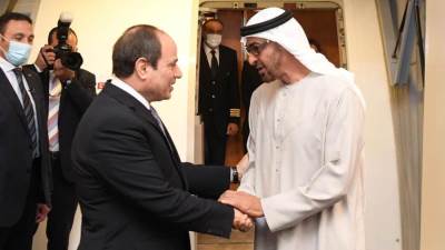 الرئيس السيسي يعود اليوم إلى ارض الوطن بعد زيارته للإمارات