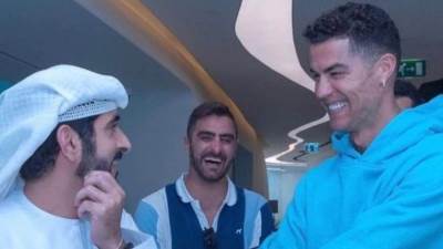 كرستيانو رونالدو يلتقي ولى عهد دبى ومحمد بن راشد بالإمارات