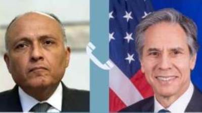 وزير الخارجية يتلقى اتصالا من نظيره الأمريكي لبحث سبل التعاون