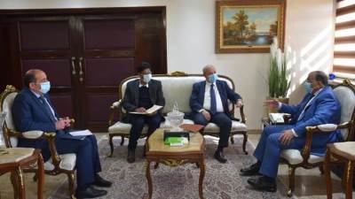 "شعراوي" يتابع مع إحدى الشركات التعاون في إدارة وتشغيل وصيانة المجازر الحكومية