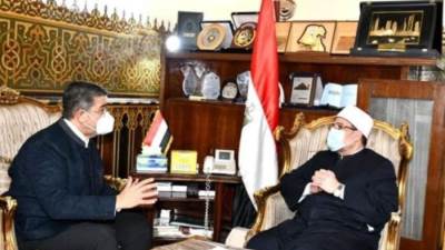 وزير الأوقاف يستقبل كبير مستشاري الاتحاد البرلماني الدولي ويناقشان التعاون المشترك