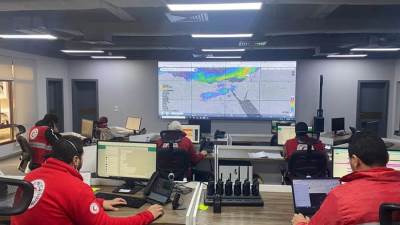 الهلال الأحمر يرفع درجة الاستعداد القصوى بجميع فروعه لمواجهة موجة الطقس السييء