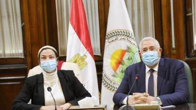 وزيرا البيئة والزراعة يعقدان اجتماعاً موسعاً لمناقشة الإستعدادات الخاصة بمؤتمر ال COP27