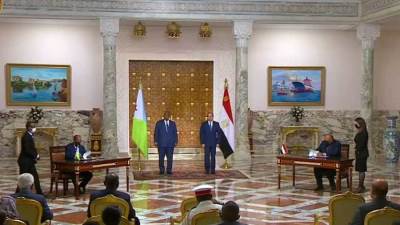 الرئيس السيسي ونظيره الجيبوتي يشهدان توقيع اتفاقيات تفاهم وتعاون بين البلدين