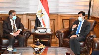 وزير الرياضة يتابع ترتيبات استضافة مصر كأس العالم للأندية للسلة الشهر الجاري