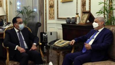 رئيس الوزراء يلتقى رئيس شركة "أميا" الإماراتية للطاقة "النويس" 