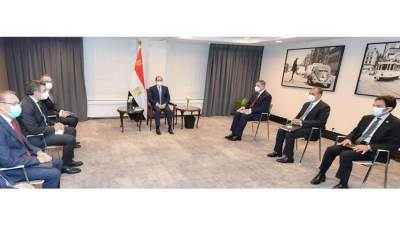 نشاط مكثف للرئيس السيسي مع رجال المال والاعمال في بلجيكا