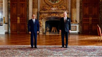 الرئيس السيسي يلتقي مع ملك بلجيكا ببروكسل