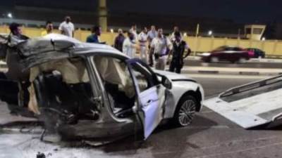 شلل مروري في الجيزة بعد تصادم عشر سيارات