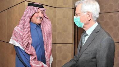 استعرضا القضايا المشتركة.. السفير السعودي في مصر يستقبل نظيره الفرنسي