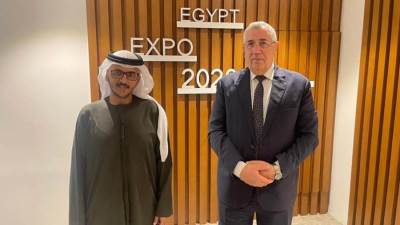 وزير الزراعة يعقد لقاءات مكثفة في دبي بمشاركته في معرض اكسبو 2020