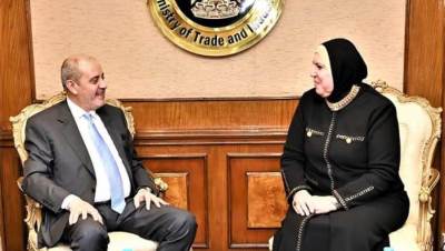 «جامع» و«نظيرها الأردنى» يبحثان تطوير العلاقات الاقتصادية بين القاهرة وعمان