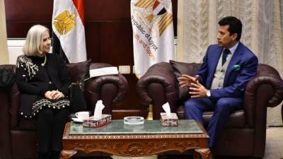 وزير الشباب يستقبل مساعد الأمين العام لجامعة الدول العربية