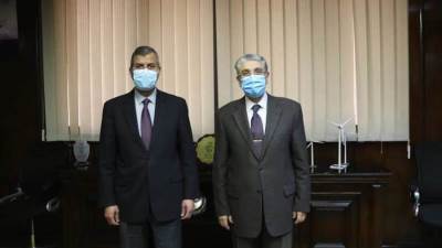 وزير الكهرباء يستقبل نظيره الاردني لتعزيز التعاون بين البلدين