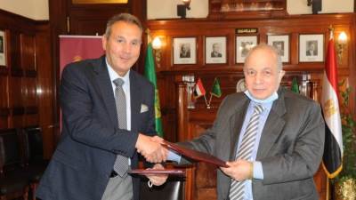 بنك مصر يوقع بروتوكول تعاون مع الاتحاد المصري لمقاولي التشييد والبناء